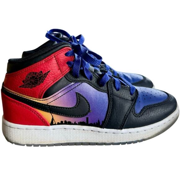Nike Air Jordan 1 Mid SS GS Skyline Size 3.5 Youth